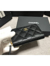 Classic Zipped Coin Purse Grained Calfskin & Gold Black - CHANEL - BALAAN 6