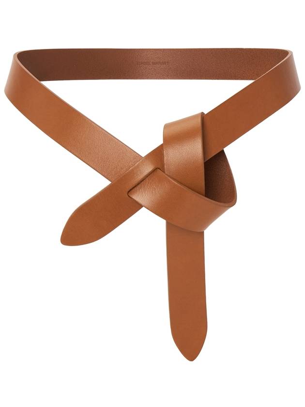 Lecce Knotted Leather Belt Brown - ISABEL MARANT - BALAAN 2