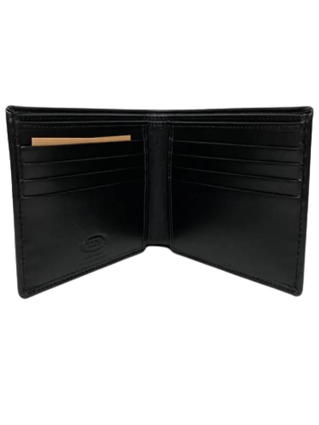 Leather Billfold Half Wallet Black - TOD'S - BALAAN 5