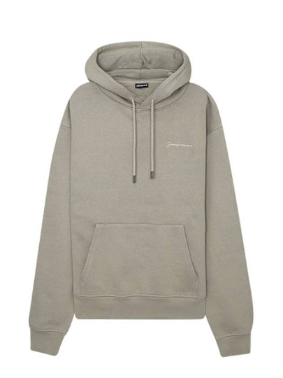 Le Brode Logo Cotton Hoodie Light Khaki - JACQUEMUS - BALAAN 2