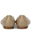 Logo Leather Ballet Flats Beige - BURBERRY - BALAAN.