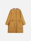 Women's Fleece Long Jacket Camel - MAISON KITSUNE - BALAAN 2