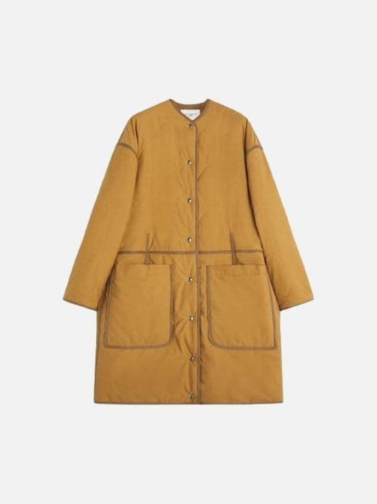 Women's Fleece Long Jacket Camel - MAISON KITSUNE - BALAAN 1