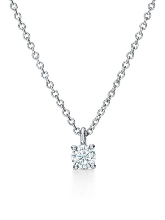 Tiffany Solitaire Diamond Necklace Platinum - TIFFANY & CO. - BALAAN 2