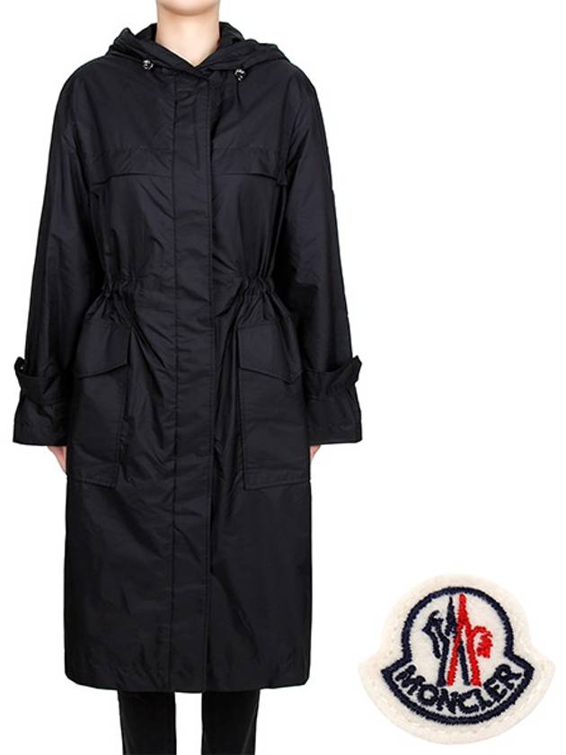 Black HiENGU Windbreaker Raincoat 1C00038 539YH 999 00494 - MONCLER - BALAAN 1