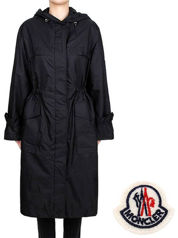 Black HiENGU Windbreaker Raincoat 1C00038 539YH 999 00494 - MONCLER - BALAAN 1