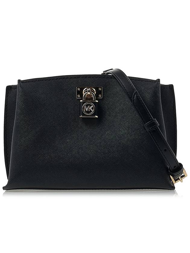 Ruby Saffiano Leather Message Bag Black - MICHAEL KORS - BALAAN 2