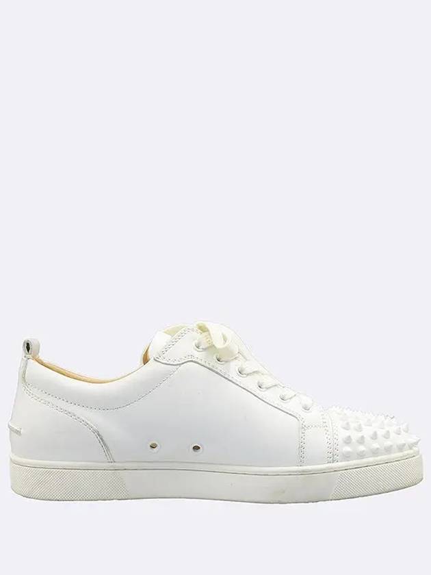 White Leather Louis Spike Men s Sneakers 41 - CHRISTIAN LOUBOUTIN - BALAAN 3