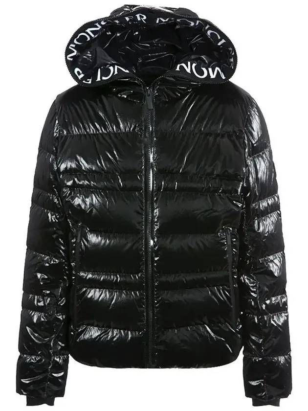 Tharon Hooded Short Padded Black - MONCLER - BALAAN 1