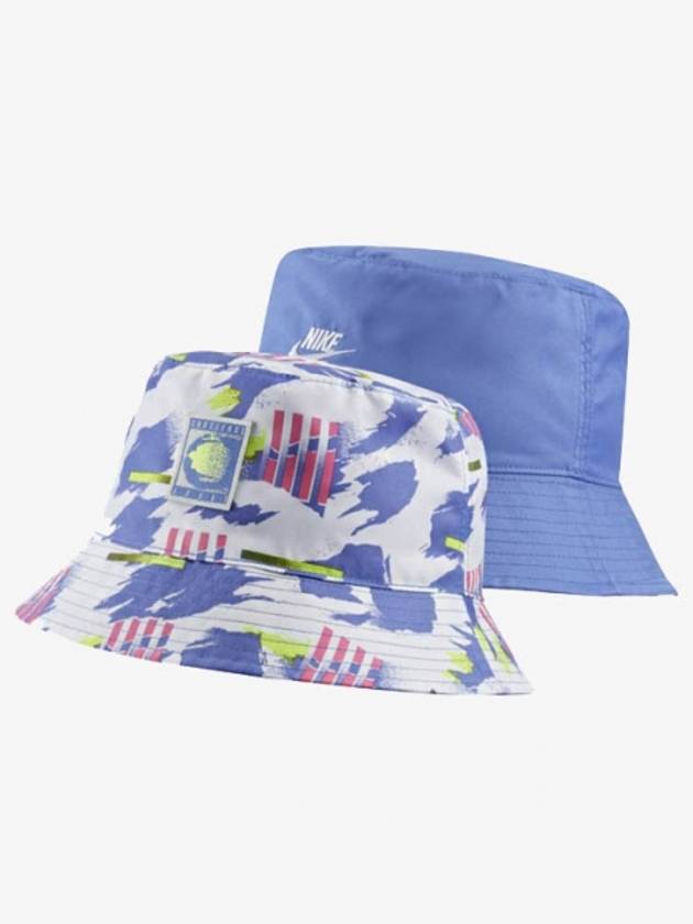 01CW6429500Coat Reversible DoubleSided Bucket HatBlue Multi - NIKE - BALAAN 1