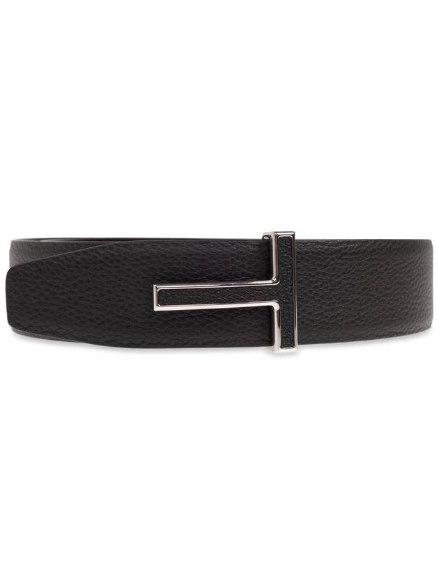 Tom Ford Leather Belt, Men's, Black - TOM FORD - BALAAN 1