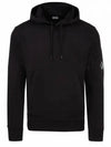 Lens Wappen Pocket Hoodie Black - CP COMPANY - BALAAN 2