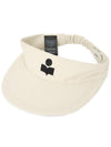 Embroidered Logo Visor Cap Ivory - ISABEL MARANT - BALAAN 2