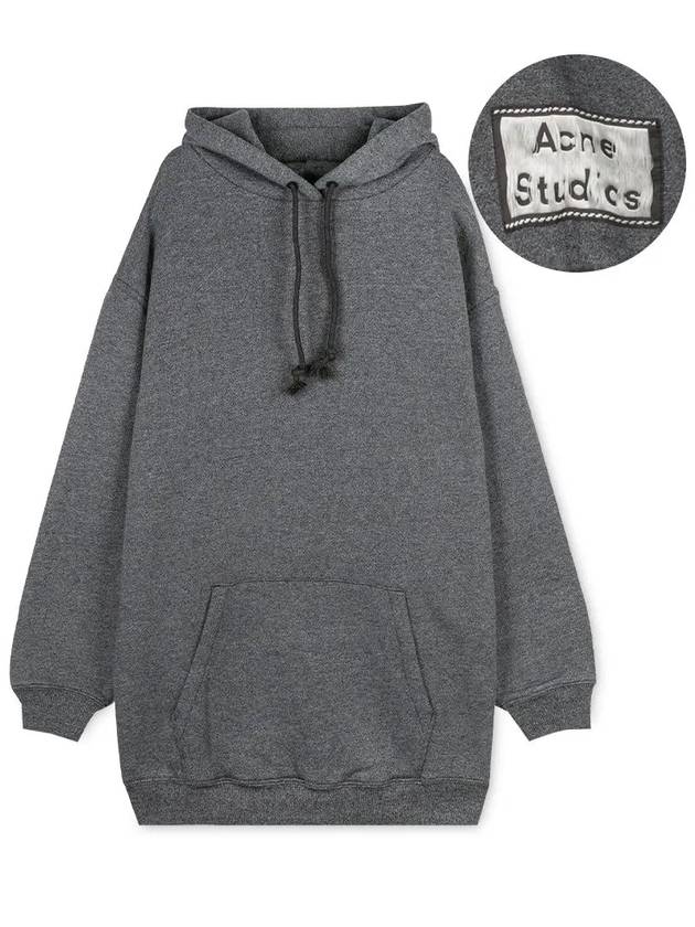 Back Label Patch Hooded Top Black - ACNE STUDIOS - BALAAN 2