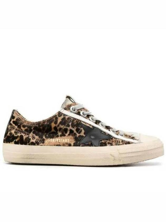 Leopard Print Lace-Up Low-Top Sneakers Brown - GOLDEN GOOSE - BALAAN 2