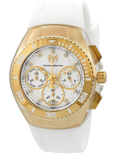 Technomarine Cruise Chronograph Quartz White Dial Ladies Watch TM-120045 - TECHNOMARINE - BALAAN 1