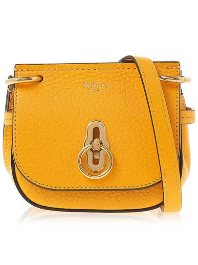 Micro Amberley Leather Cross Bag Yellow - MULBERRY - BALAAN 2