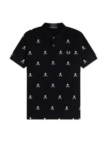 Fred Perry Mastermind Skull Shirt Black - FRED PERRY - BALAAN 1