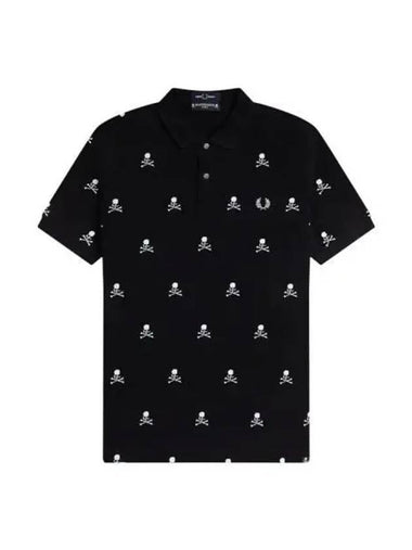 Fred Perry Mastermind Skull Shirt Black - FRED PERRY - BALAAN 1