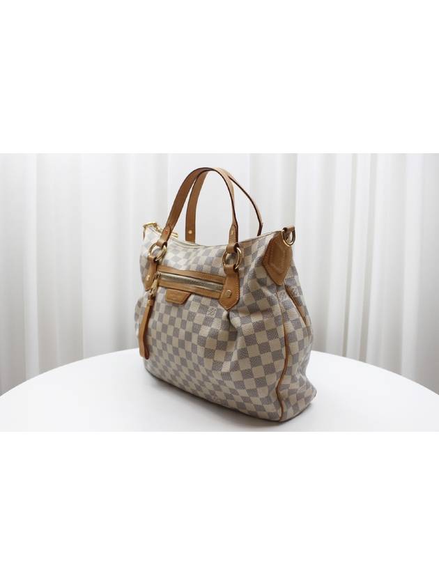 Damier Azur Evora MM Tote Shoulder Bag N41133 - LOUIS VUITTON - BALAAN 3