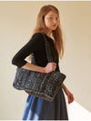 Wool Tweed Bag Black - CORCA - BALAAN 1