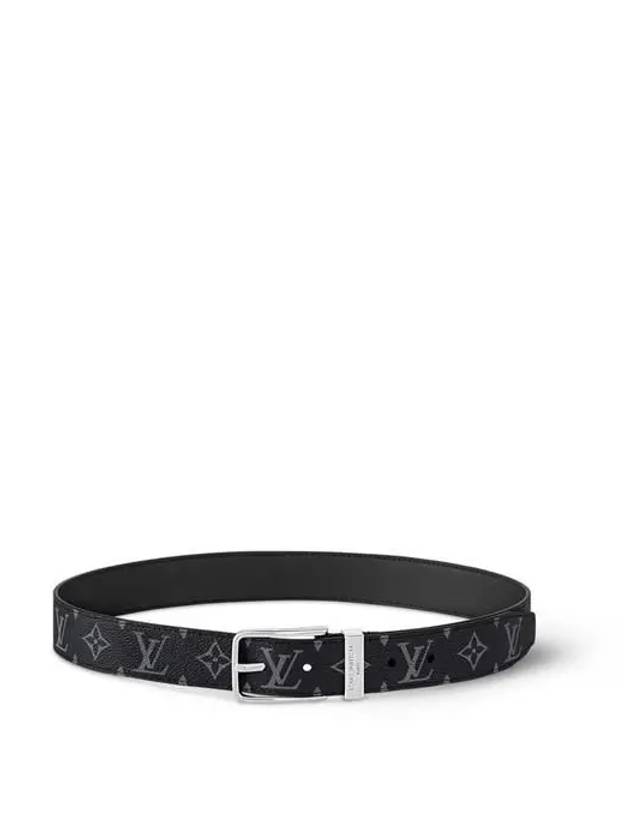 Pont Neuf 35mm Leather Belt Black - LOUIS VUITTON - BALAAN 3