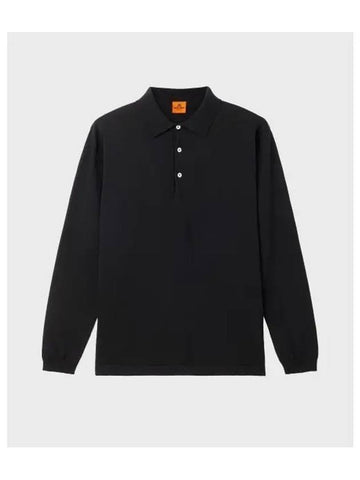 ANDERSEN Knit Polo Shirt Black - ANDERSEN-ANDERSEN - BALAAN 1