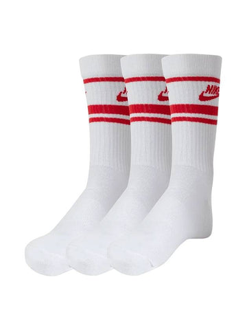 Sportswear Everyday Essential Crew Socks 3 Pack White - NIKE - BALAAN 1