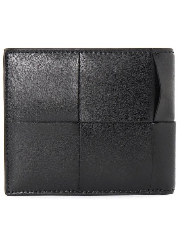 Men's Intrecciato Half Wallet Black - BOTTEGA VENETA - BALAAN 3