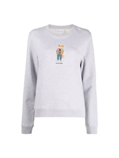 Women's Dress Fox Printing Sweatshirt Grey - MAISON KITSUNE - BALAAN 2