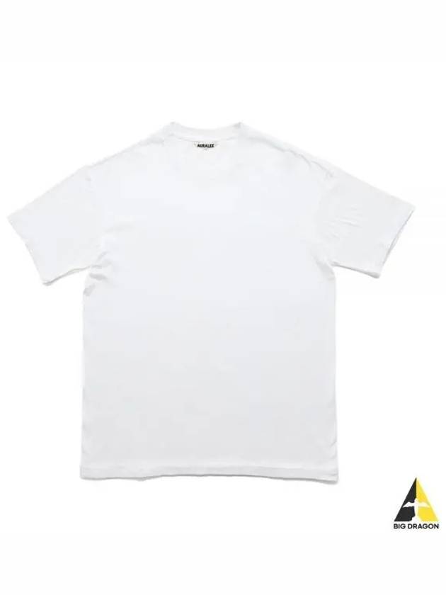 24 SEAMLESS CREW NECK TEE white A00T01ST short sleeve t shirt - AURALEE - BALAAN 1