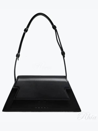 Medium Leather Shoulder Bag Black - MARNI - BALAAN 2