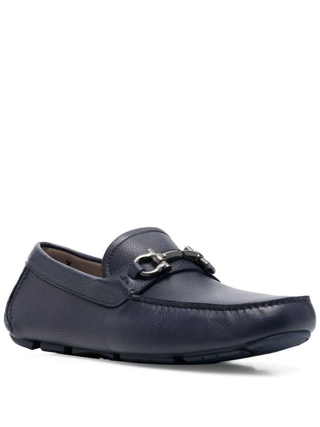 Gancini Ornament Driving Shoes Navy - SALVATORE FERRAGAMO - BALAAN 5