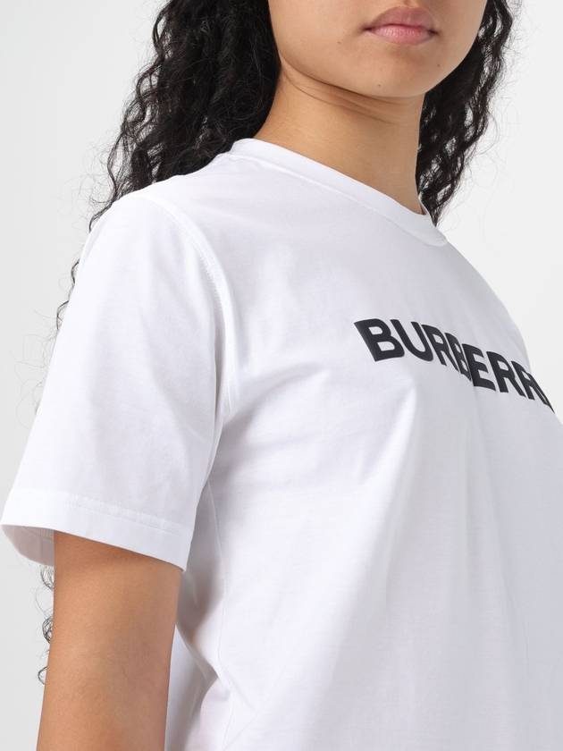 Logo Cotton Short Sleeve T-Shirt White - BURBERRY - BALAAN 6