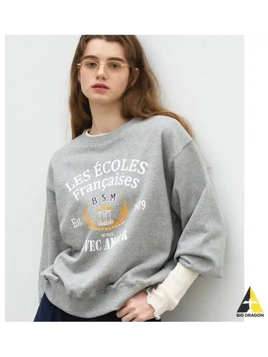 ECOLE ARTWORK SWEATSHIRT GRAY - BENSIMON - BALAAN 1