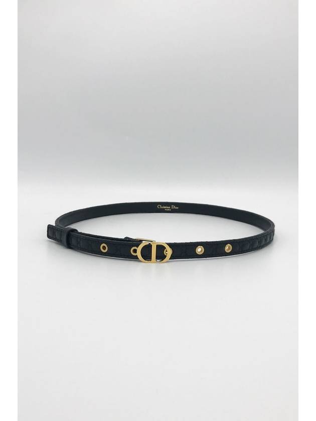 30 Montaigne Leather Belt Black - DIOR - BALAAN 2