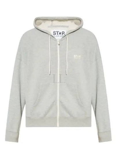 Star Logo Zip-Up Hoodie Melange Grey - GOLDEN GOOSE - BALAAN 2