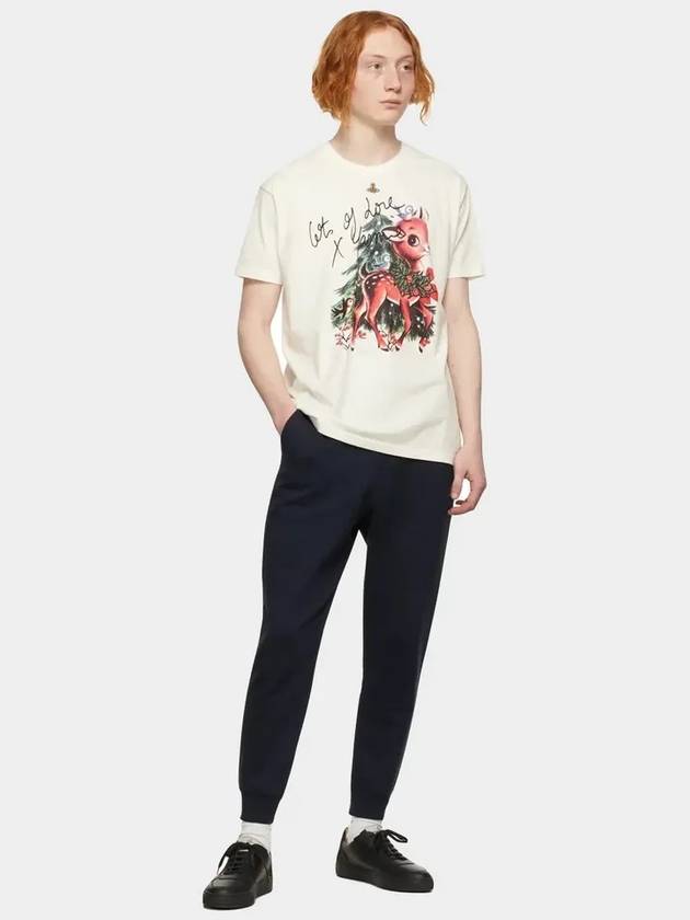 Short Sleeve Unisex Bambi Classic TShirt White 3G010001 - VIVIENNE WESTWOOD - BALAAN 5