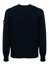 Compass Motif Knit Top Navy - STONE ISLAND - BALAAN 3