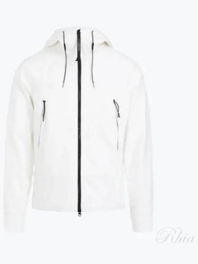 Shell R Goggle Hooded Jacket White - CP COMPANY - BALAAN 2