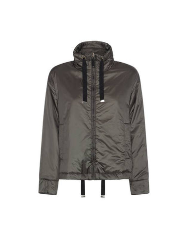 Water Repellent Padded Hooded Jacket Khaki - MAX MARA - BALAAN 1