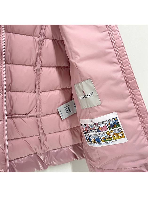 Kids Logo Patch AINAY Down Padded Jacket 12Y 14Y Pink 1A00007 595ZJ 501 - MONCLER - BALAAN 5