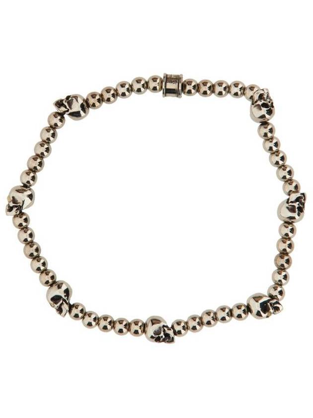 Skull Beads Bracelet Silver - ALEXANDER MCQUEEN - BALAAN 3