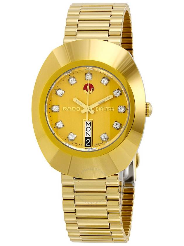 Rado DiaStar Original Jubile Gold Automatic Gold Dial Gold PVD Men's Watch R12413493 - RADO - BALAAN 1