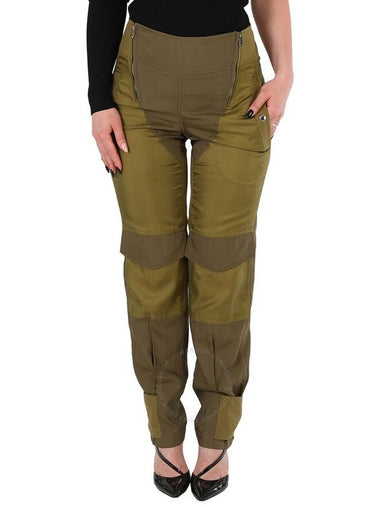 Burberry Dark Seaweed Green Cargo Pants, Brand Size 6 (US Size 4) - BURBERRY - BALAAN 1