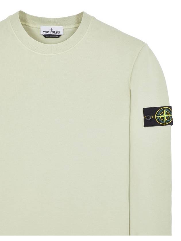 Wappen Patch Garment Dyed Sweatshirt Pistachio - STONE ISLAND - BALAAN 4