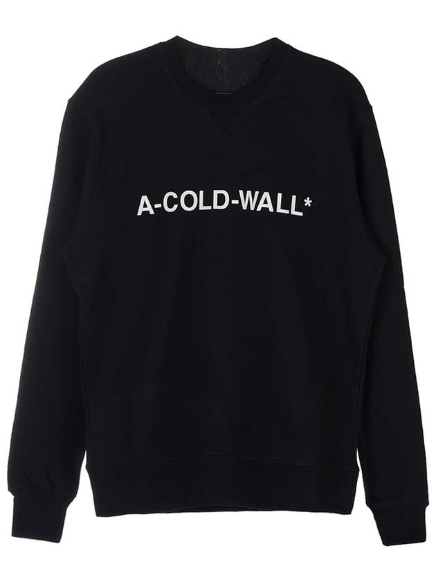 Essential Logo Crew Sweatshirt Black - A-COLD-WALL - BALAAN 10