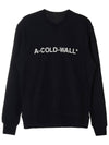 Essential Logo Crew Sweatshirt Black - A-COLD-WALL - BALAAN 11