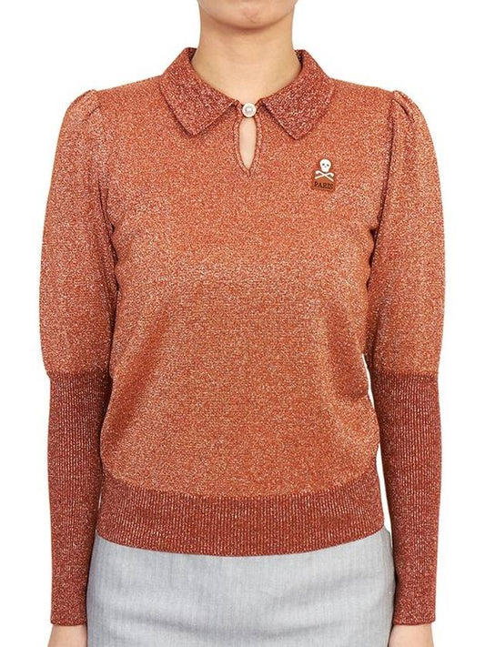 Golf Wear Women s Long Sleeve T Shirt MLW 2C AB11 ORANGE - MARK & LONA - BALAAN 1