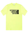 Big Logo Short Sleeve T-Shirt Yellow - VETEMENTS - BALAAN 2